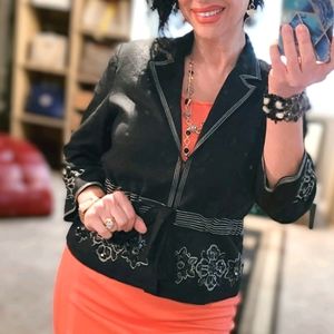 Bejeweled lil crop jacket